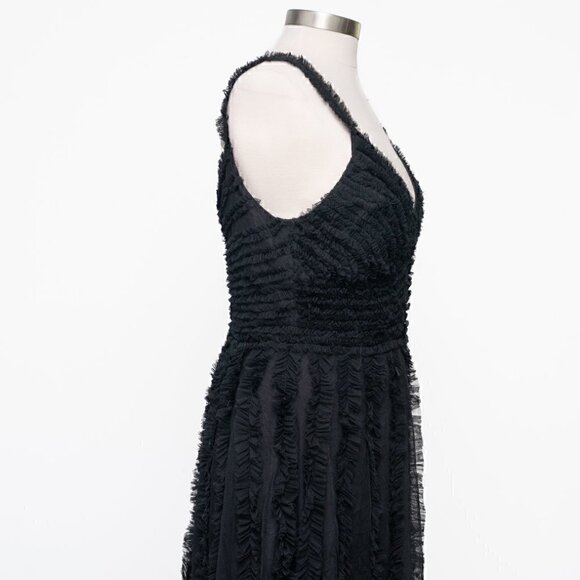 Mac Duggal. Sleeveless Ruffle Tiered Dress. - Picture 11 of 14